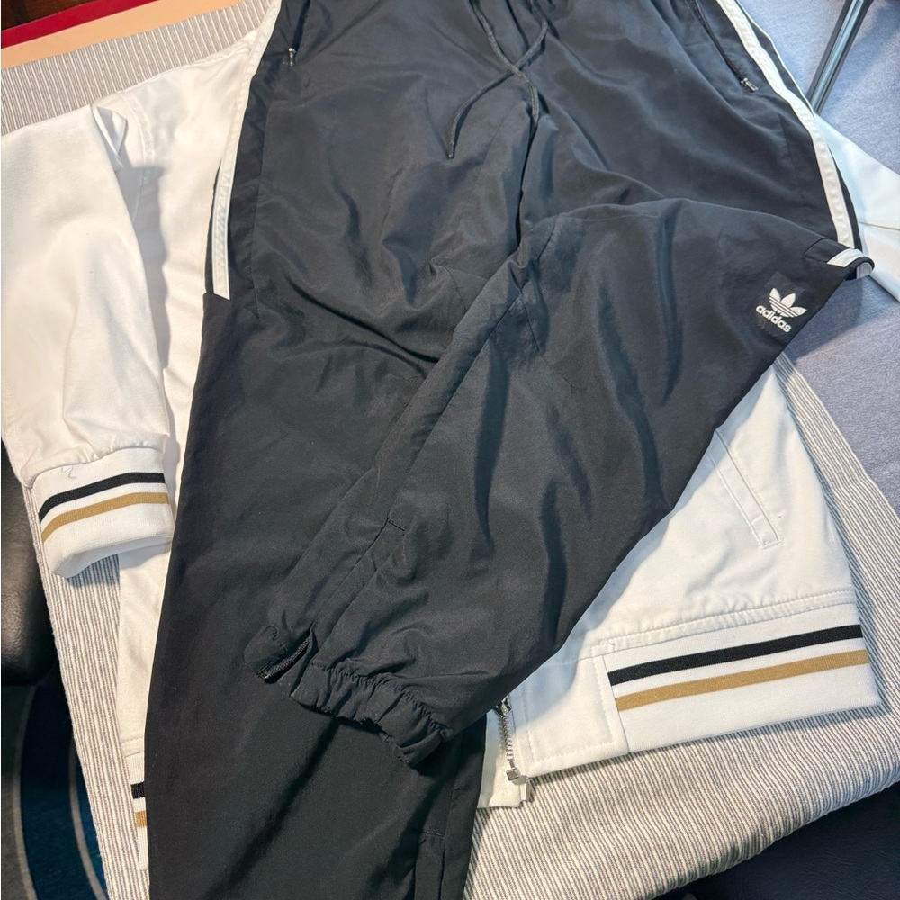 Adidas Charcoal Gray Track Pants